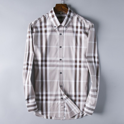 [버버리]Burberry 2020 Mens Classic Casual Check Tshirts - 버버리 2020 남성 클래식 캐쥬얼 체크 셔츠 Bur02049x.Size(s - 3xl).3컬러(그레이/블랙/그린)