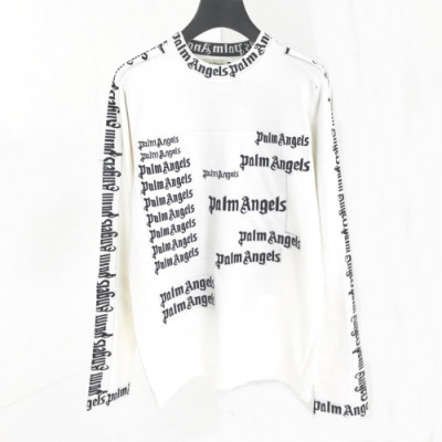 [팜 엔젤스]Palm Angels 2020 Mens Logo Wool Sweater - 팜 엔젤스 2020 남성 로고 울 스웨터 Pam0086x.Size(m - 2xl).화이트