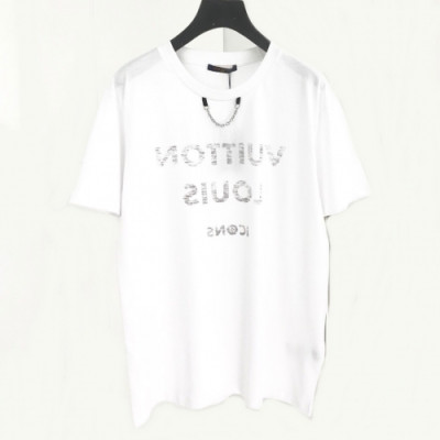 [루이비통]Louis vuitton 2020 Mm/Wm Crew-neck Silket Short Sleeved Tshirts - 루이비통 2020 남자 크루넥 실켓 반팔티 Lou01606x.Size(s - xl).화이트