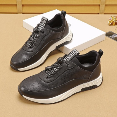 Versace 2019 Mens Leather Sneakers - 베르사체 2019 남성용 레더 스니커즈 VERS0294,Size (240 - 270).블랙