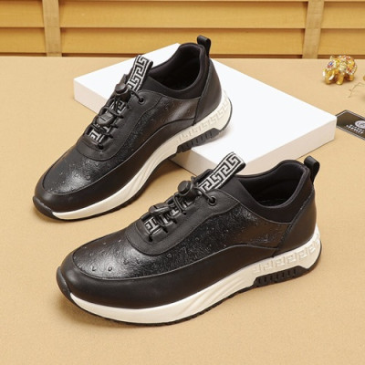 Versace 2019 Mens Leather Sneakers - 베르사체 2019 남성용 레더 스니커즈 VERS0295,Size (240 - 270).블랙