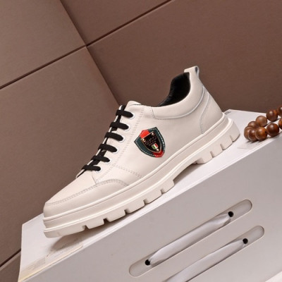 Gucci 2019 Mens Leather Sneakers - 구찌 2019 남성용 레더 스니커즈 GUCS0610,Size(240 - 270),화이트