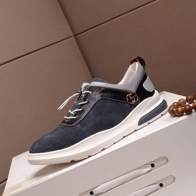Gucci 2019 Mens Leather Sneakers - 구찌 2019 남성용 레더 스니커즈 GUCS0612,Size(240 - 270),다크그레이
