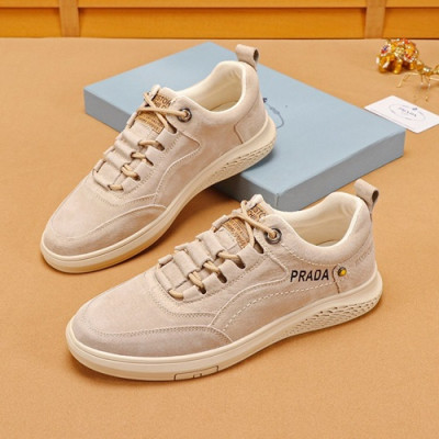 Prada 2019 Mens Leather Sneakers - 프라다 2019 남성용 레더 스니커즈,PRAS0254,Size(240 - 270).베이지