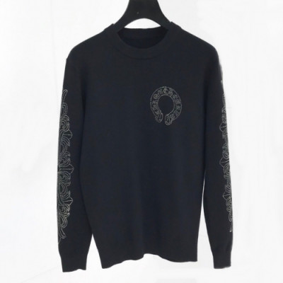 [크롬하츠]Chrome Hearts 2020 Mens Crew-neck Wool Sweaters - 크롬하츠 2020 남성 크루넥 울 스웨터 Chr0101x.Size(m - 3xl).블랙