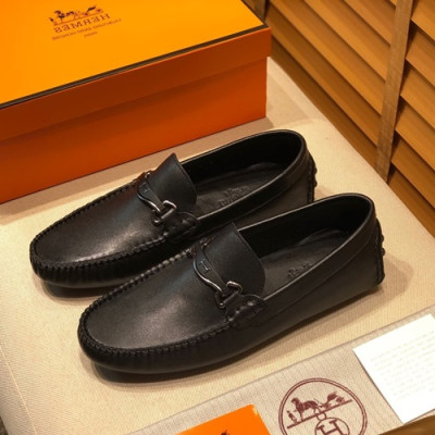 Hermes 2020 Mens Leather Loafer - 에르메스 2020 남성용 레더 로퍼 HERS0267,Size(240 - 280).블랙