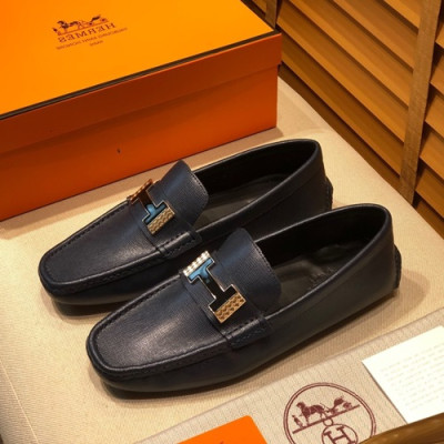 Hermes 2020 Mens Leather Loafer - 에르메스 2020 남성용 레더 로퍼 HERS0269,Size(240 - 280).네이비