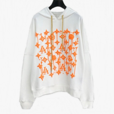 [루이비통]Louis vuitton 2020 Mm/Wm Logo Cotton Hoodie - 루이비통 2020 남자 로고 코튼 후디 Lou01634x.Size(s - xl).화이트