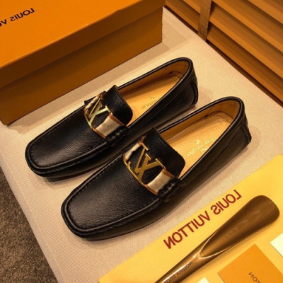 Louis Vuitton 2020 Mens Leather Loafer - 루이비통 2020 남성용 레더 로퍼 LOUS0528,Size(240 - 280).블랙