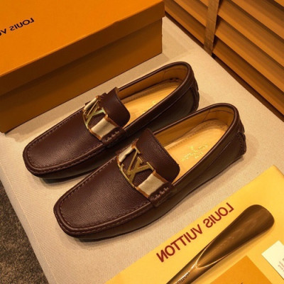 Louis Vuitton 2020 Mens Leather Loafer - 루이비통 2020 남성용 레더 로퍼 LOUS0529,Size(240 - 280).브라운