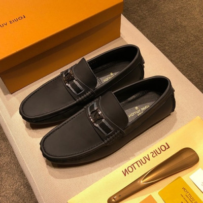 Louis Vuitton 2020 Mens Leather Loafer - 루이비통 2020 남성용 레더 로퍼 LOUS0533,Size(240 - 280).블랙