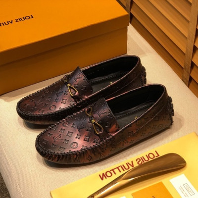 Louis Vuitton 2020 Mens Leather Loafer - 루이비통 2020 남성용 레더 로퍼 LOUS0535,Size(240 - 280).와인