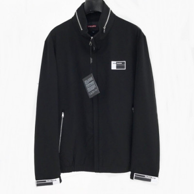 [프라다]Prada 2020 Mens Logo Casual Velcro Jackets - 프라다 2020 남성 로고 캐쥬얼 벨크로 자켓 Pra0961x.Size(l - 4xl).블랙