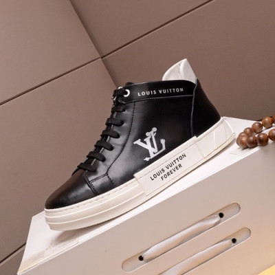 Louis Vuitton 2020 Mens Leather Sneakers - 루이비통 2020 남성용 레더 스니커즈 LOUS0548,Size(240 - 270).블랙
