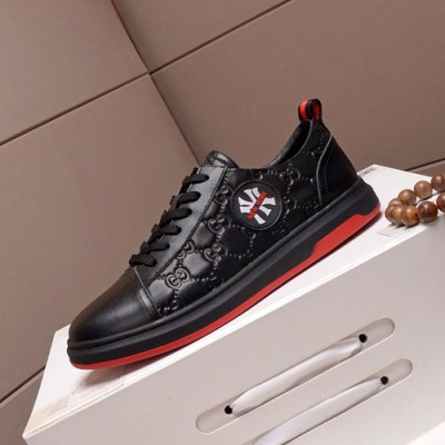 Gucci 2020 Mens Leather Sneakers - 구찌 2020 남성용 레더 스니커즈 GUCS0644,Size(240 - 270),블랙