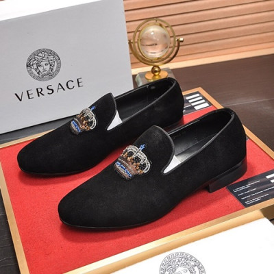 Versace 2020 Mens Leather Loafer - 베르사체 2020 남성용 레더 로퍼 VERS0299,Size(240 - 270).블랙