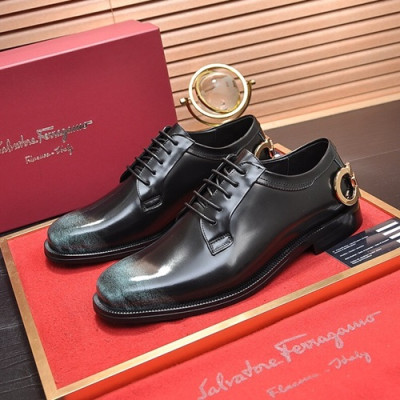 Ferragamo 2020 Mens Leather Oxford Shoes - 페라가모 2020 남성용 레더 옥스퍼드 슈즈 FGMS0166,Size(240 - 270).블랙