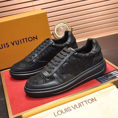 Louis Vuitton 2020 Mens Leather Sneakers - 루이비통 2020 남성용 레더 스니커즈 LOUS0553,Size(240 - 270).블랙