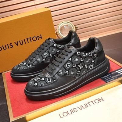 Louis Vuitton 2020 Mens Leather Sneakers - 루이비통 2020 남성용 레더 스니커즈 LOUS0554,Size(240 - 270).블랙