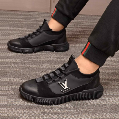 Louis Vuitton 2020 Mens Leather Sneakers - 루이비통 2020 남성용 레더 스니커즈 LOUS0558,Size(240 - 270).블랙