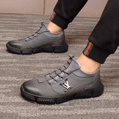 Louis Vuitton 2020 Mens Leather Sneakers - 루이비통 2020 남성용 레더 스니커즈 LOUS0559,Size(240 - 270).그레이