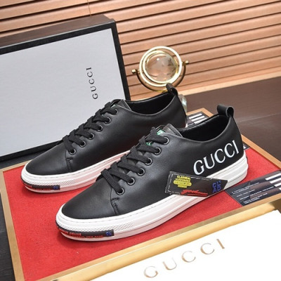 Gucci 2020 Mens Leather Sneakers - 구찌 2020 남성용 레더 스니커즈 GUCS0658,Size(240 - 270),블랙