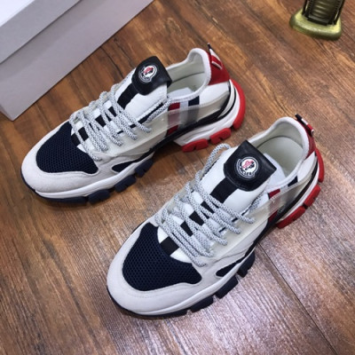 Moncler 2020 Mens Leather Running Shoes - 몽클레어 2020 남성용 레더 런닝슈즈 ,MONCS0036,Size(240 - 270).블랙그레이