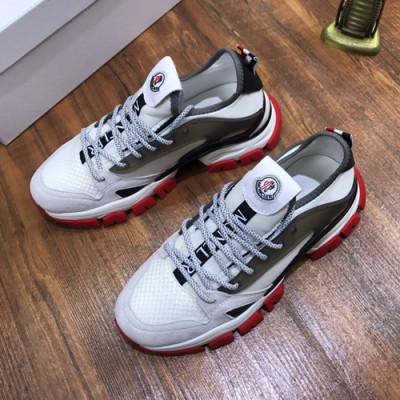 Moncler 2020 Mens Leather Running Shoes - 몽클레어 2020 남성용 레더 런닝슈즈 ,MONCS0037,Size(240 - 270).화이트
