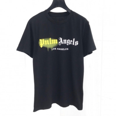 [팜 엔젤스]Palm Angels 2020 Mm/Wm Logo Cotton Short Sleeved Tshirts - 팜 엔젤스 2020 남자 로고 코튼 반팔티셔츠 Pam0099x.Size(s - 2xl).블랙