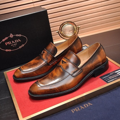 Prada 2020 Mens Leather Loafer - 프라다 2020 남성용 레더 로퍼,PRAS0268,Size(240 - 270).브라운