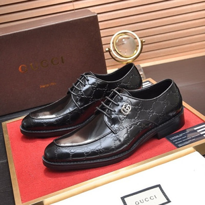 Gucci 2020 Mens Leather Oxford Shoes -  구찌 2020 남성용 레더 옥스퍼드 슈즈 GUCS0664.Size(240 - 270).블랙