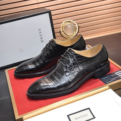 Gucci 2020 Mens Leather Oxford Shoes -  구찌 2020 남성용 레더 옥스퍼드 슈즈 GUCS0668.Size(240 - 270).블랙