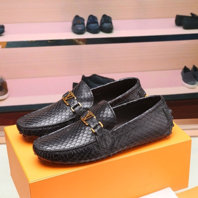 Louis Vuitton 2020 Mens Leather Loafer - 루이비통 2020 남성용 레더 로퍼 LOUS0562,Size(240 - 275).블랙