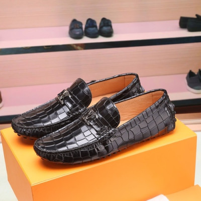 Louis Vuitton 2020 Mens Leather Loafer - 루이비통 2020 남성용 레더 로퍼 LOUS0565,Size(240 - 275).블랙