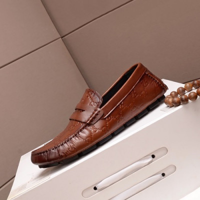 Gucci 2020 Mens Leather Loafer - 구찌 2020 남성용 레더 로퍼 GUCS0678,Size(240 - 270).브라운