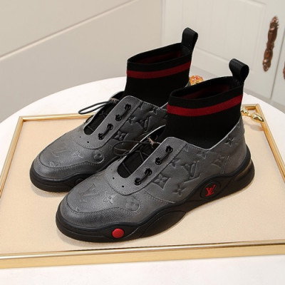 Louis Vuitton 2020 Mens Leather Sneakers - 루이비통 2020 남성용 레더 스니커즈 LOUS0592,Size(240 - 270).그레이