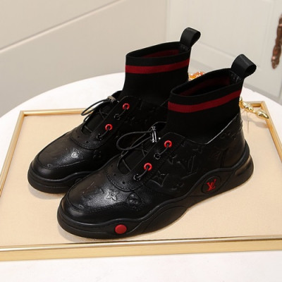 Louis Vuitton 2020 Mens Leather Sneakers - 루이비통 2020 남성용 레더 스니커즈 LOUS0593,Size(240 - 270).블랙
