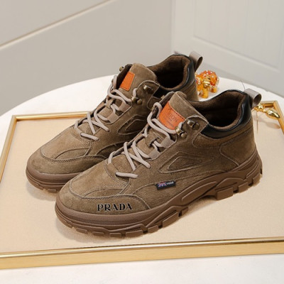 Prada 2020 Mens Leather Sneakers - 프라다 2020 남성용 레더 스니커즈,PRAS0270,Size(240 - 270).카멜