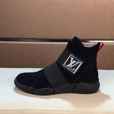 Louis Vuitton 2020 Mens Leather Sneakers - 루이비통 2020 남성용 레더 스니커즈 LOUS0596,Size(240 - 270).블랙