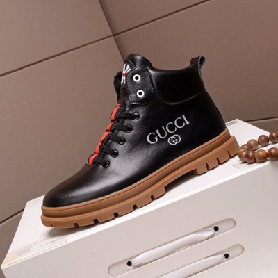 Gucci 2020 Mens Leather Sneakers - 구찌 2020 남성용 레더 스니커즈 GUCS0684,Size(240 - 270),블랙