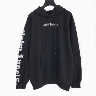 [팜 엔젤스]Palm Angels 2020 Mm/Wm Logo Cotton Hoodie - 팜 엔젤스 2020 남자 로고 코튼 후디 Pam0104x.Size(s - xl).블랙