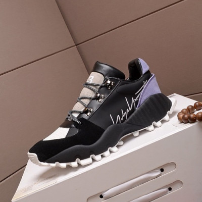 Y-3 2020 Mens Leather Sneakers - 요지야마모토 2020 남성용 레더 스니커즈 Y-3S0040,Size(240 - 275).블랙화이트
