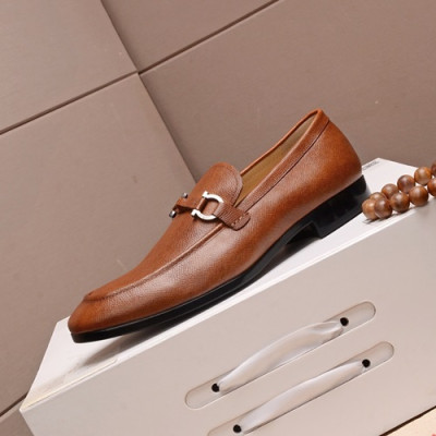 Ferragamo  2020 Mens Leather Loafer - 페라가모 2020 남성용 레더 로퍼 FGMS0182,Size(240 - 270).브라운