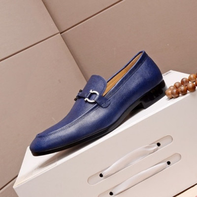 Ferragamo  2020 Mens Leather Loafer - 페라가모 2020 남성용 레더 로퍼 FGMS0184 ,Size(240 - 270).블루