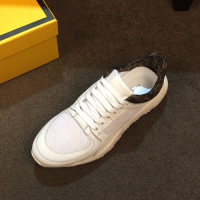Fendi 2019 Mens Leather Sneakers - 펜디 2019 남성용 레더 스니커즈 FENS0276,Size(240 - 270).화이트