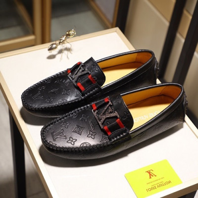 Louis Vuitton 2020 Mens Leather Loafer - 루이비통 2020 남성용 레더 로퍼 LOUS0617,Size(240 - 270).블랙