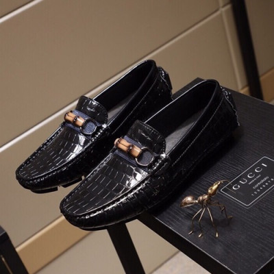 Gucci 2020 Mens Leather Loafer - 구찌 2020 남성용 레더 로퍼 GUCS0708,Size(240 - 270).블랙