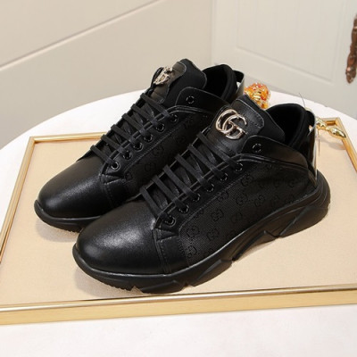 Gucci 2020 Mens Leather Sneakers - 구찌 2020 남성용 레더 스니커즈 GUCS0710,Size(240 - 270),블랙