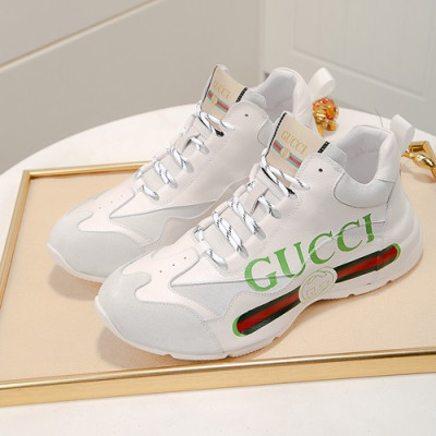 Gucci 2020 Mens Leather Sneakers - 구찌 2020 남성용 레더 스니커즈 GUCS0714,Size(240 - 270),화이트