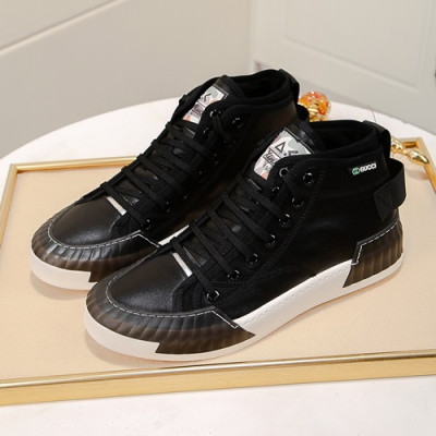 Gucci 2020 Mens Leather Sneakers - 구찌 2020 남성용 레더 스니커즈 GUCS0721,Size(240 - 270),블랙